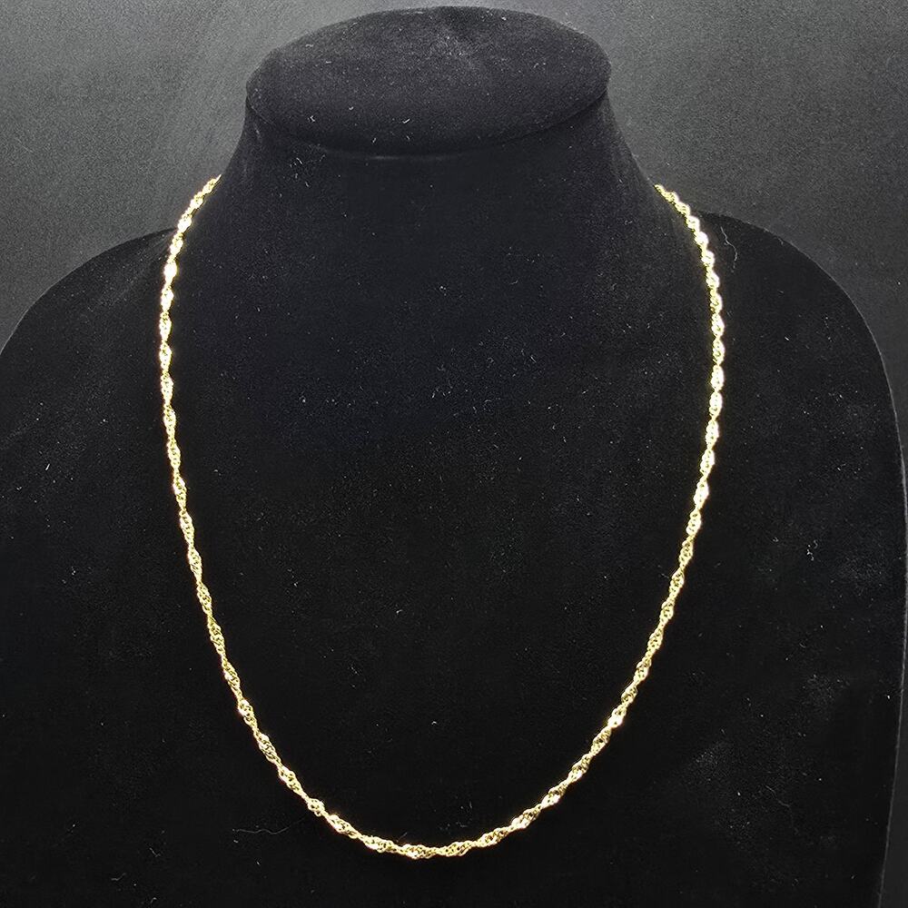 Silver Reflections Gold Plated Chain 24 Inch NWT - Picture 2 of 6